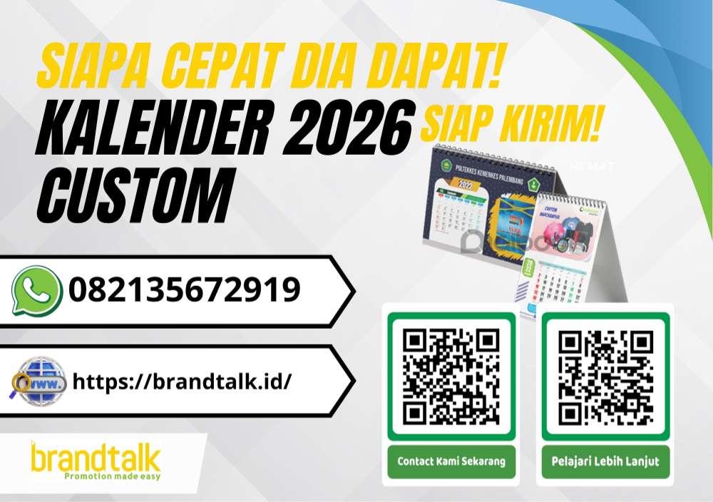 Cetak Kalender Meja Jogjakarta 2026