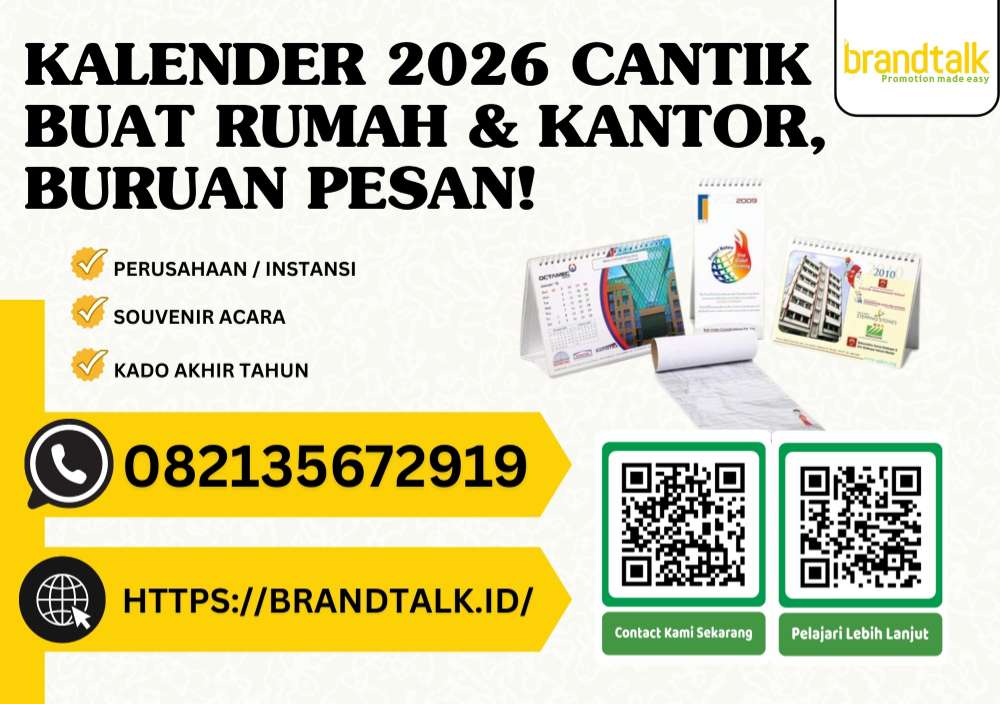 Tempat Cetak Kalender Terdekat Banjarmasin