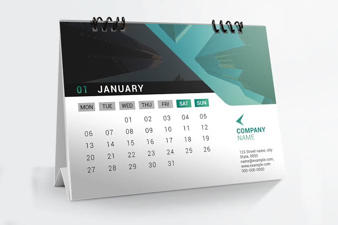 Kalender meja custom perusahaan untuk kebutuhan promosi dan branding di Manado