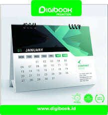 Kalender meja custom 2027 sebagai media promosi perusahaan