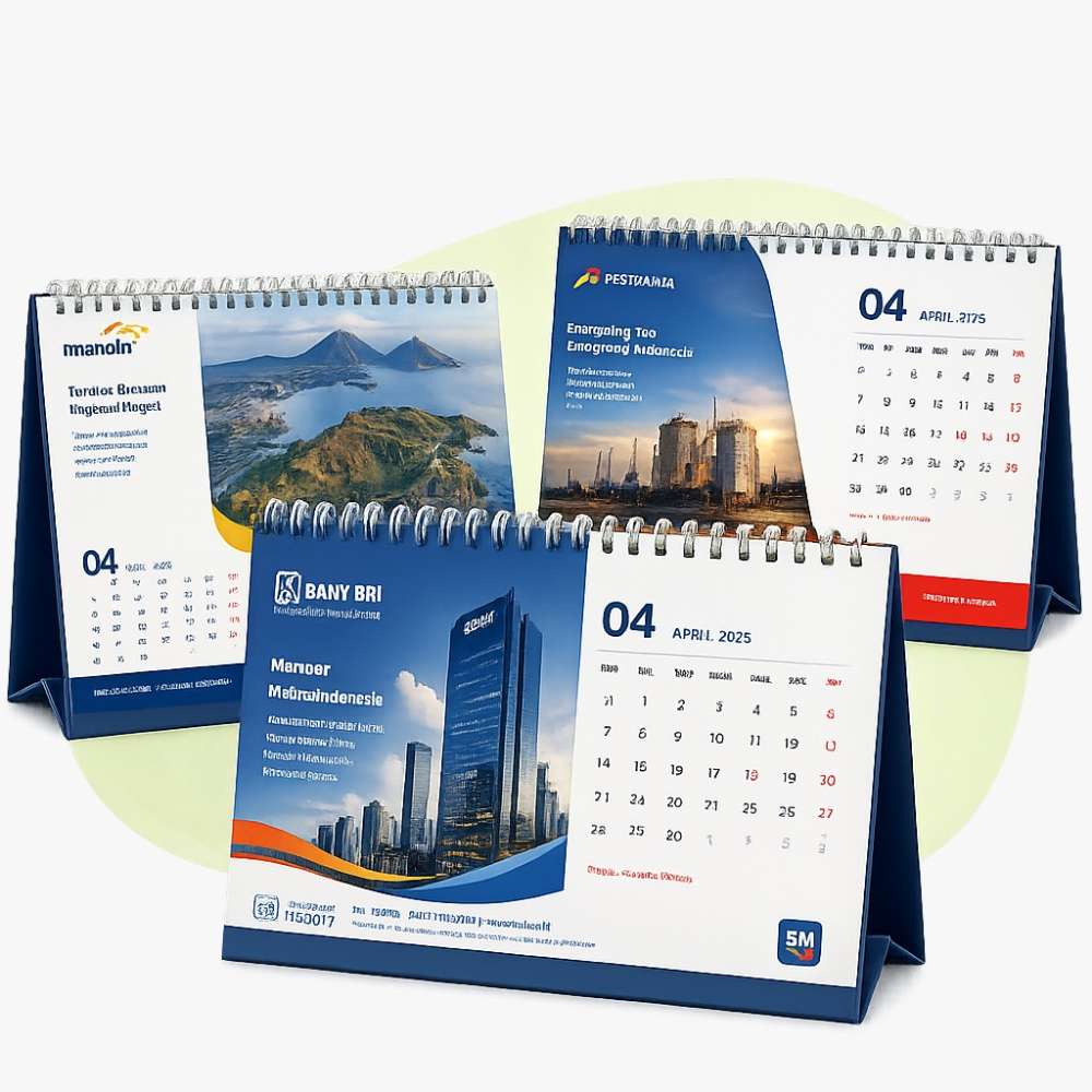 Produk Cetak Kalender Meja Custom 2027